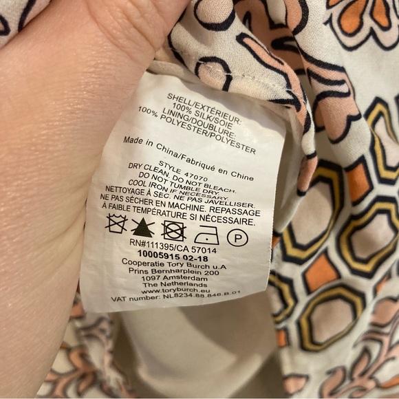 Tory Burch Serena Printed Silk Dress - Picture 2 of 6